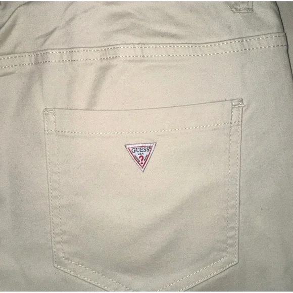 Guess Los Angeles Womens Cream Slim Fit Stretch Pants Off White Size 29 - Picture 11 of 11
